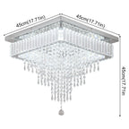 Luxury Rain Drop Crystal LED Pendant Light