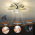 Modern Luxury Crystal Ceiling Fan Chandelier