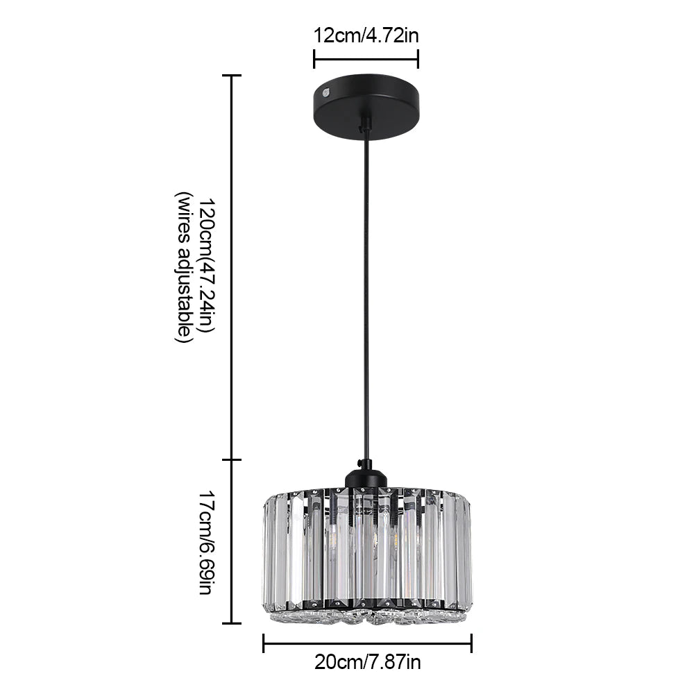 Modern Crystal LED Pendant Light