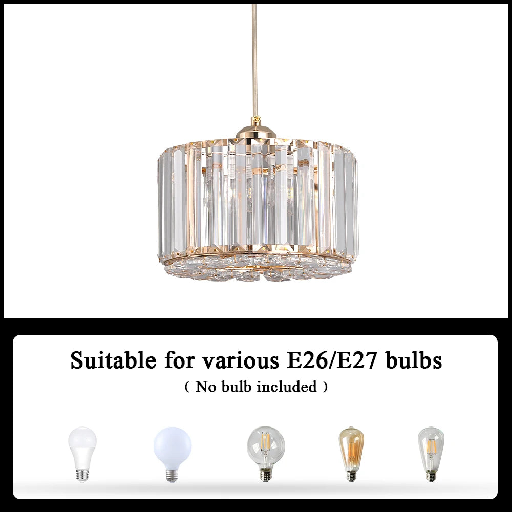 Modern Crystal LED Pendant Light