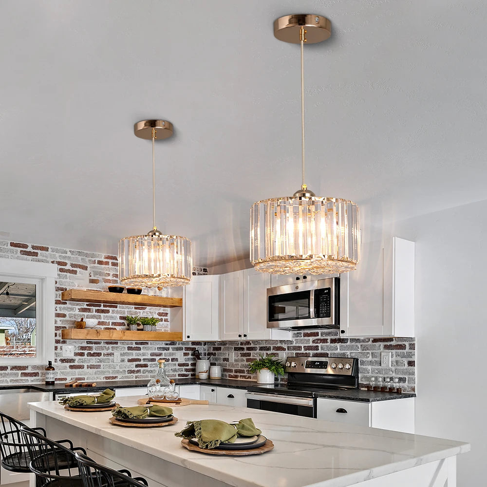 Modern Crystal LED Pendant Light
