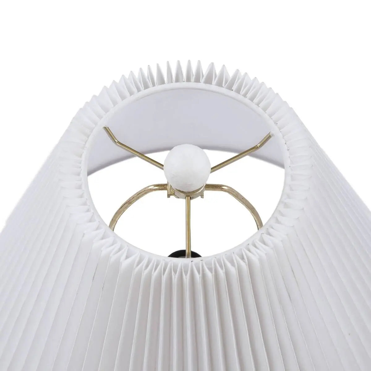 Modern Ceramic Table Lamp with Fluted Shade