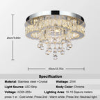 Luxury Crystal Chandelier Modern LED Pendant