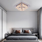 Luxury Square Crystal LED Ceiling Light