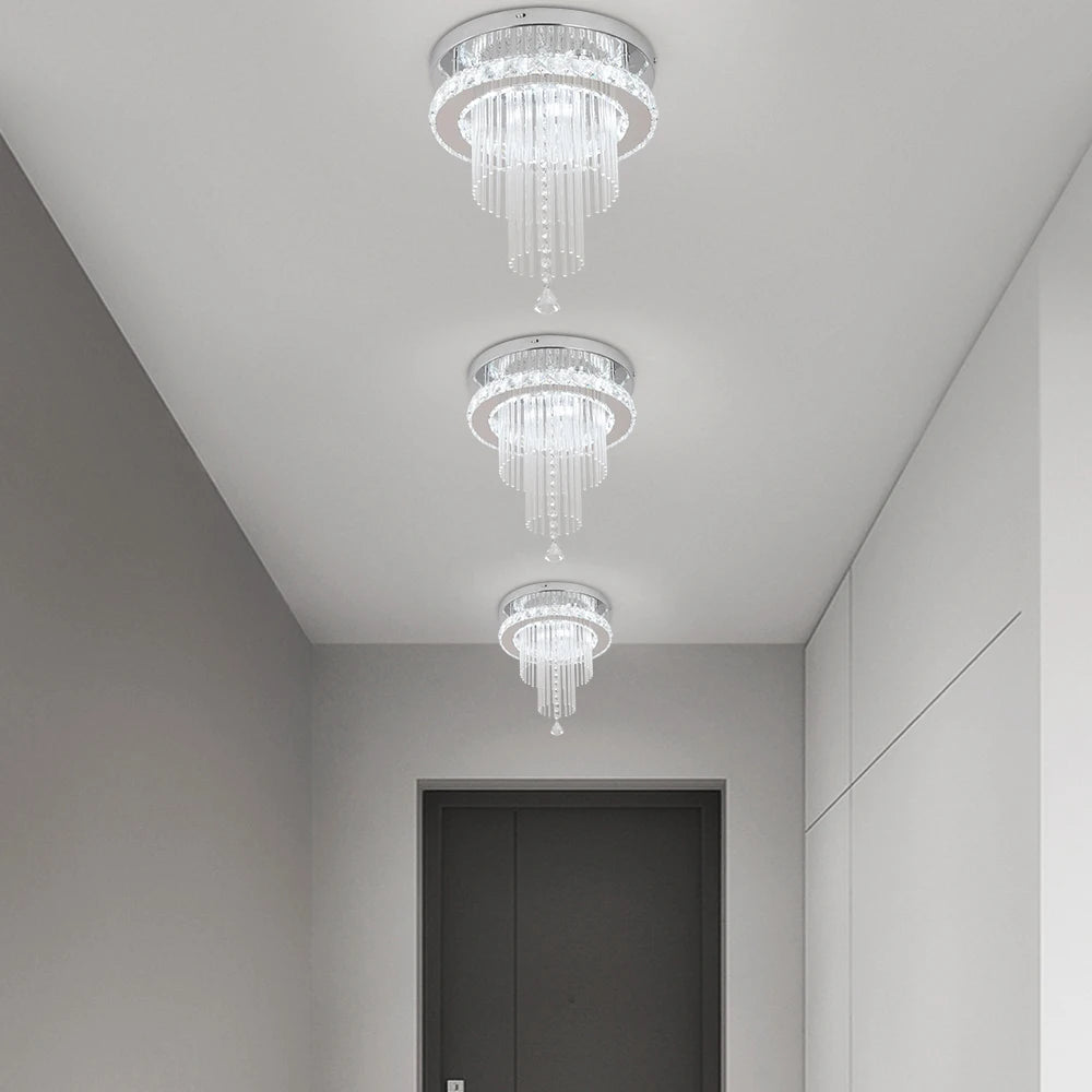 Modern Rain Drop Crystal Chandelier