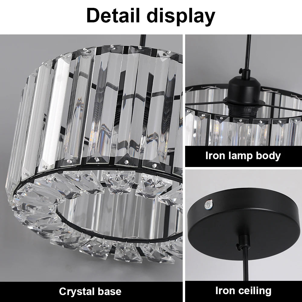 Modern Crystal LED Pendant Light