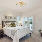 Luxury Gold Crystal Chandelier - Modern LED Bedroom Light
