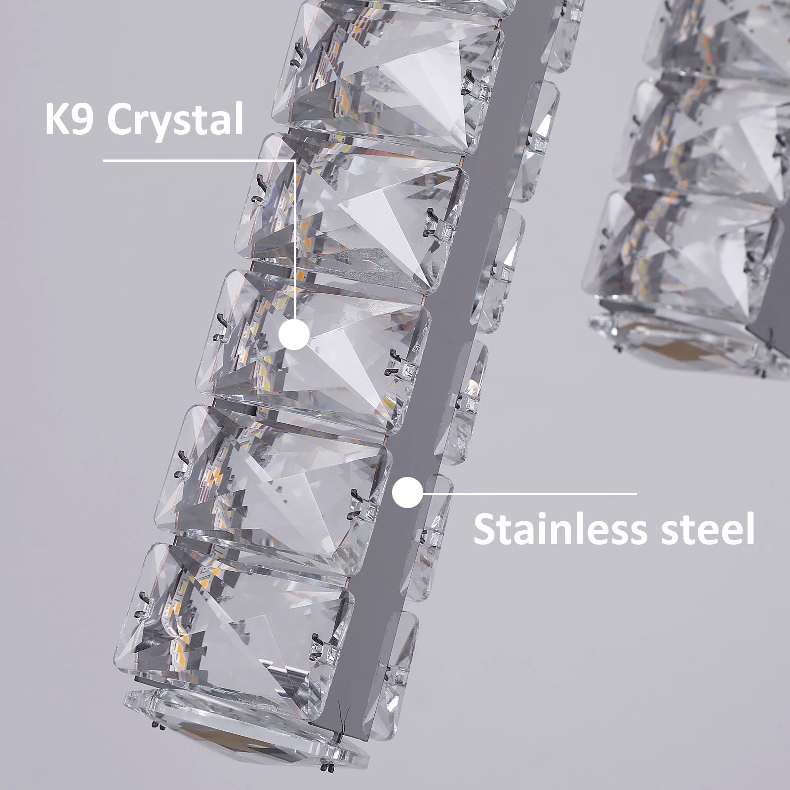 Luxury Nordic K9 Crystal Pendant Light