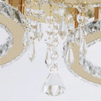 Luxury Gold Crystal Chandelier - Modern LED Bedroom Light