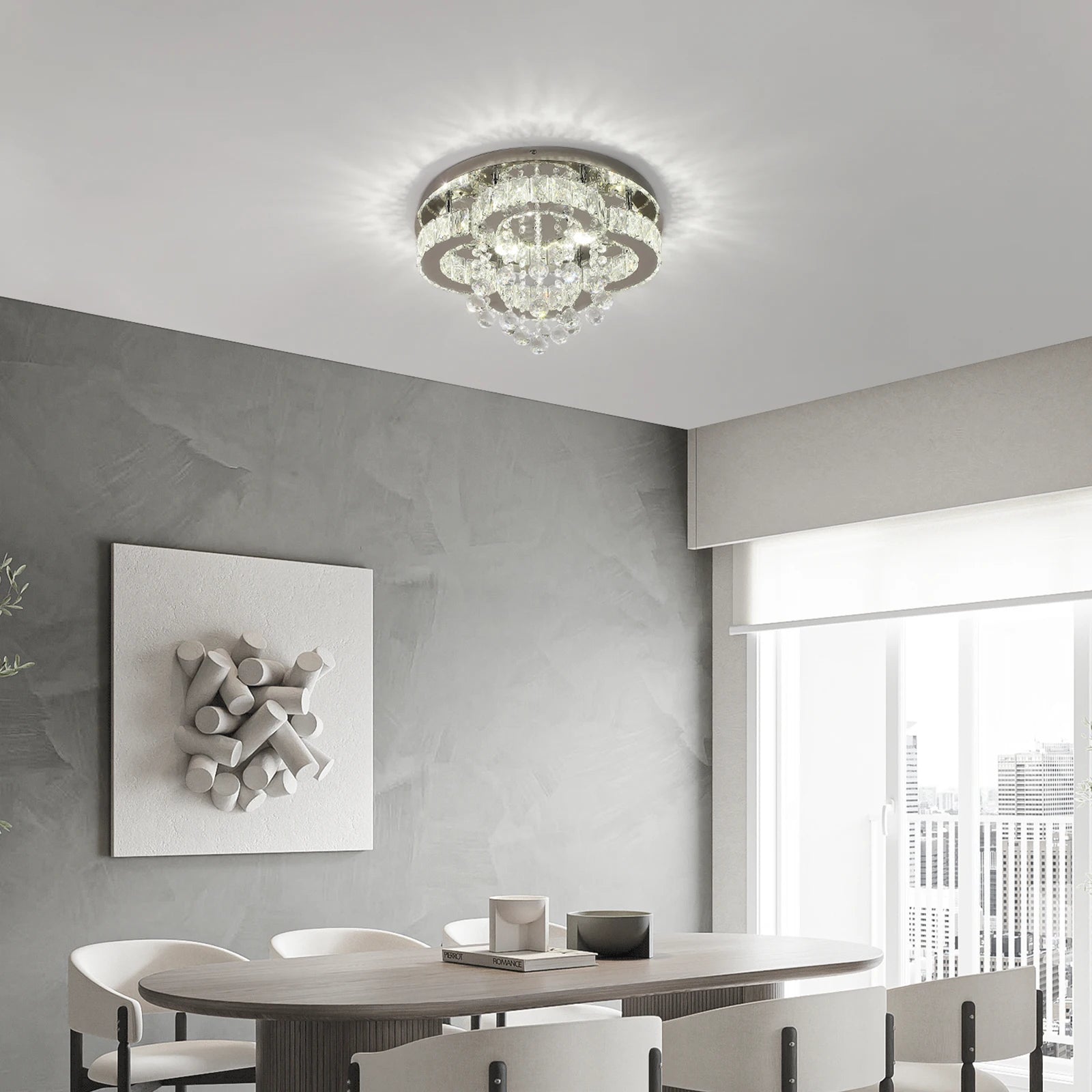 Luxury Crystal Chandelier Modern LED Pendant