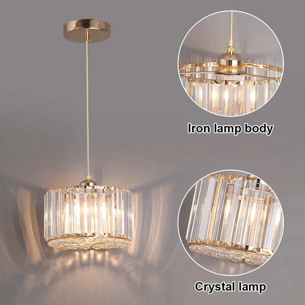 Modern Crystal LED Pendant Light