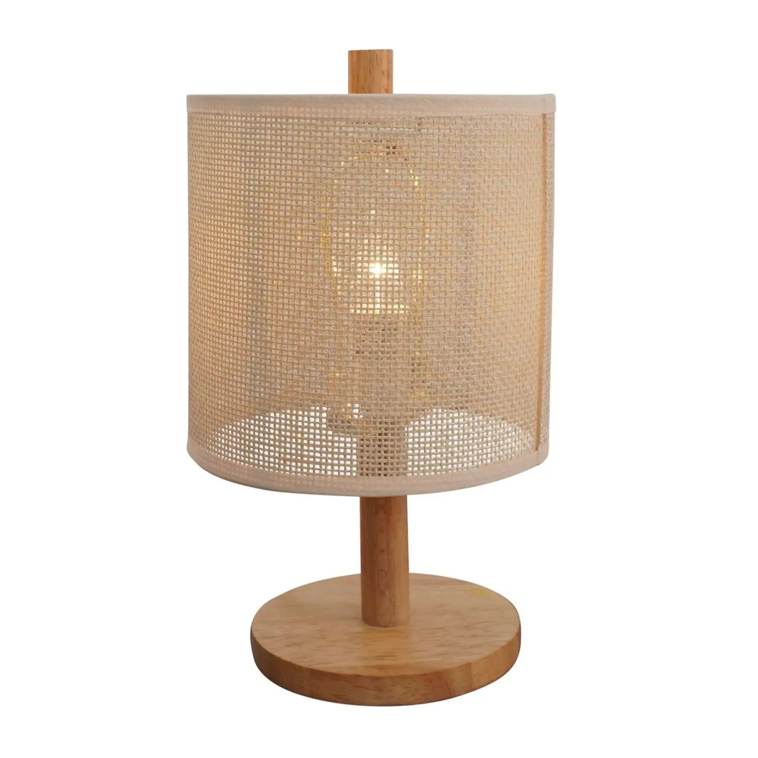 Opeloak Scandinavian Natural Oak Wood Table Lamp