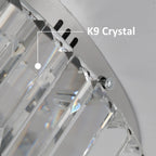 Modern Double-Circle Crystal LED Chandelier