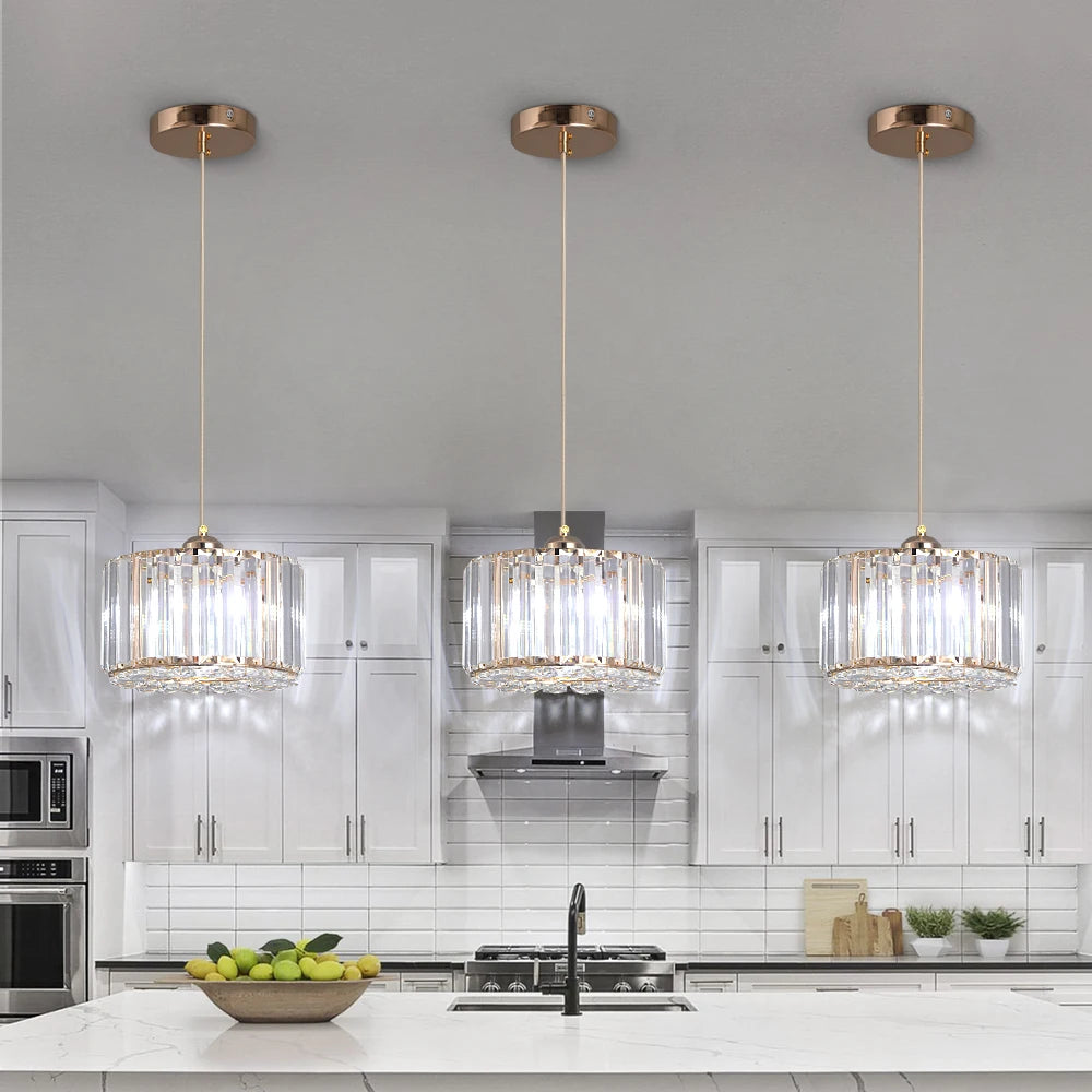 Modern Crystal LED Pendant Light