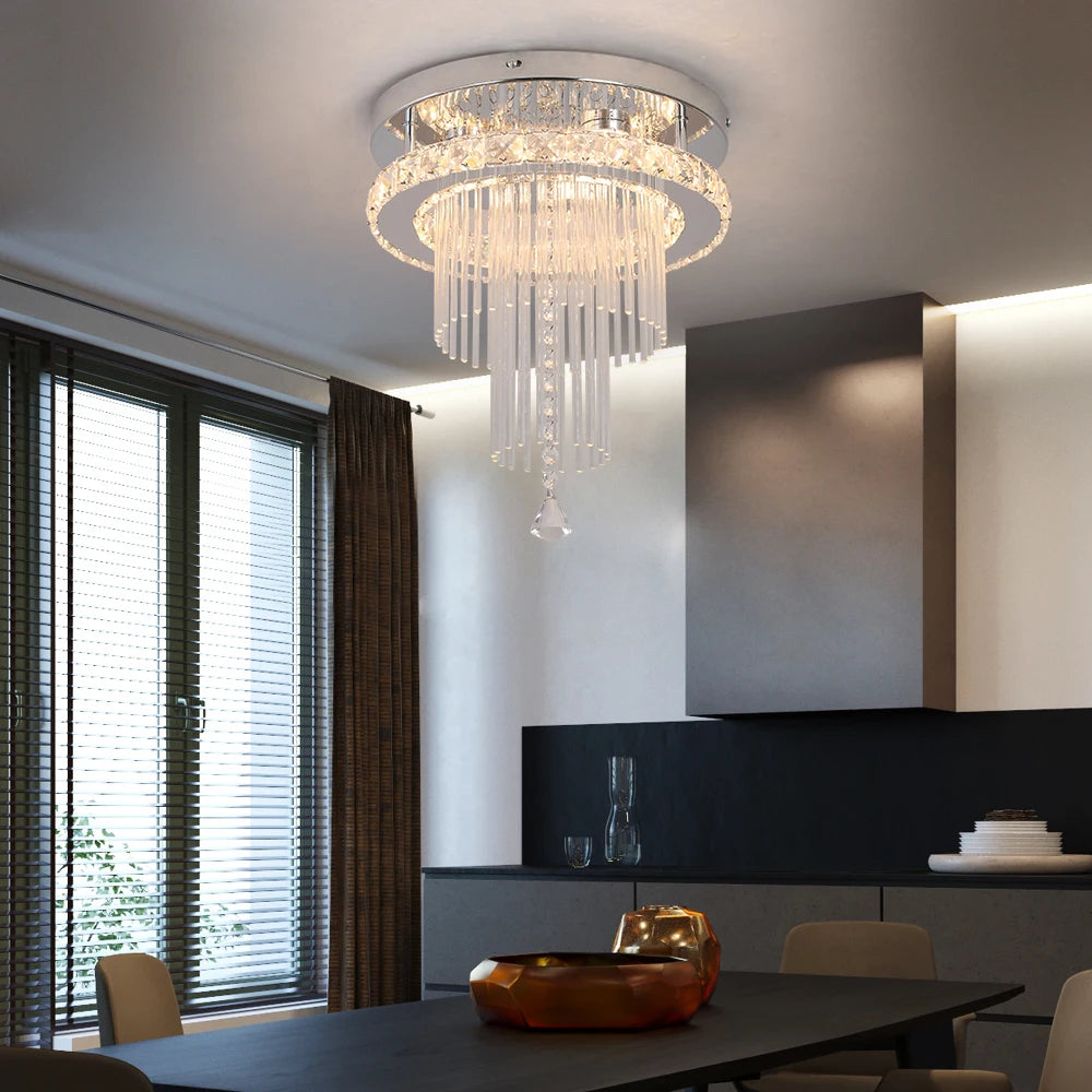 Modern Rain Drop Crystal Chandelier