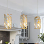 Modern Adjustable Crystal Pendant Light 3-Pack