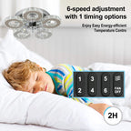 Modern Luxury Crystal Ceiling Fan Chandelier