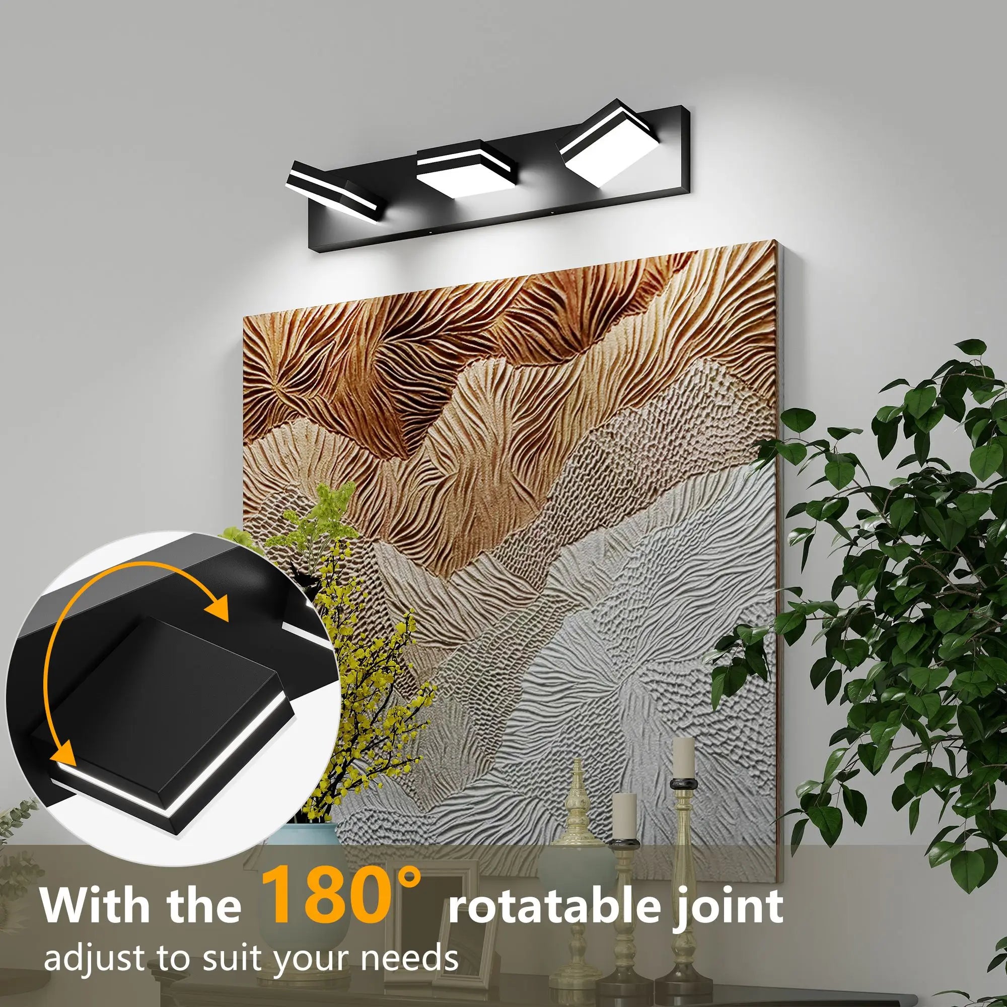 Opeloak Modern 3-Light LED Vanity Light