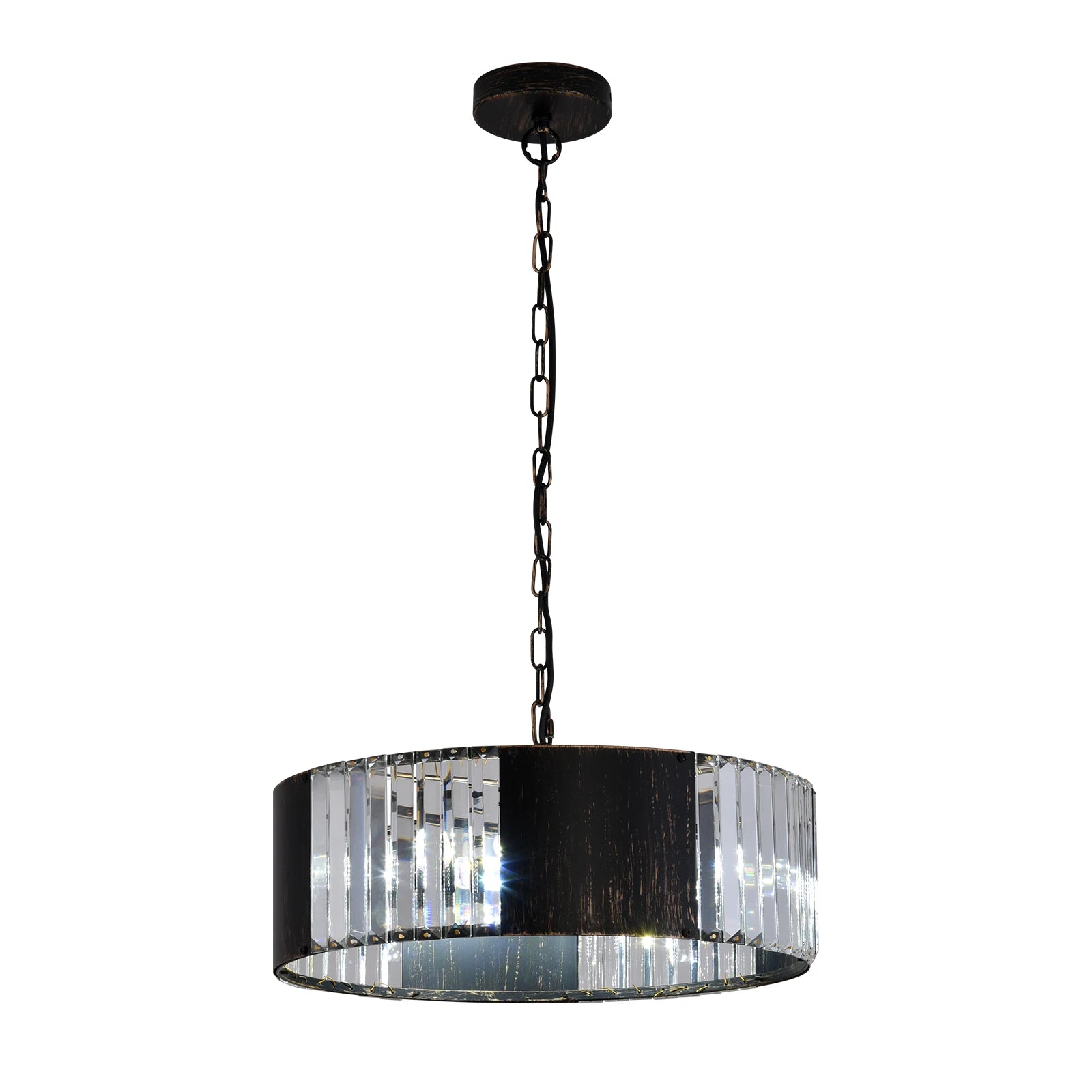 Luxury Black K9 Crystal Pendant Light