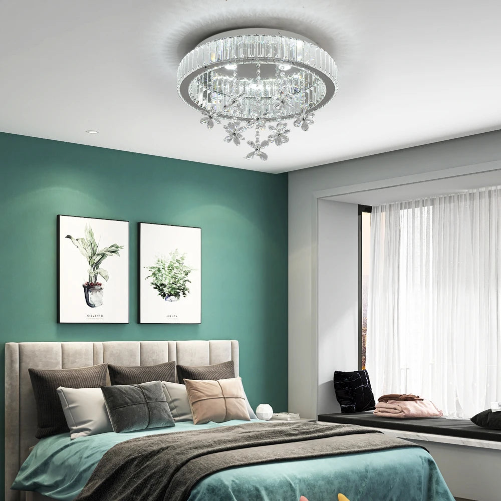Modern Crystal LED Ceiling Lamp
