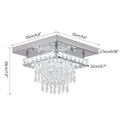 Modern Luxury Silver K9 Crystal Ceiling Lamp