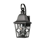 Matte Black Outdoor Wall Lantern - Waterproof Exterior Sconce