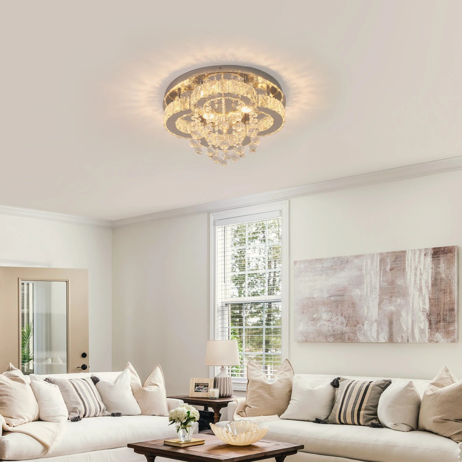 Luxury Crystal Chandelier Modern LED Pendant