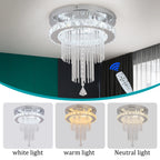 Modern Rain Drop Crystal Chandelier