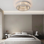 Modern Double-Circle Crystal LED Chandelier