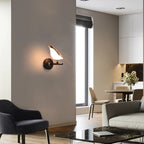 Creative Nordic Rotatable Bird Wall Light - Golden Crystal LED Sconce
