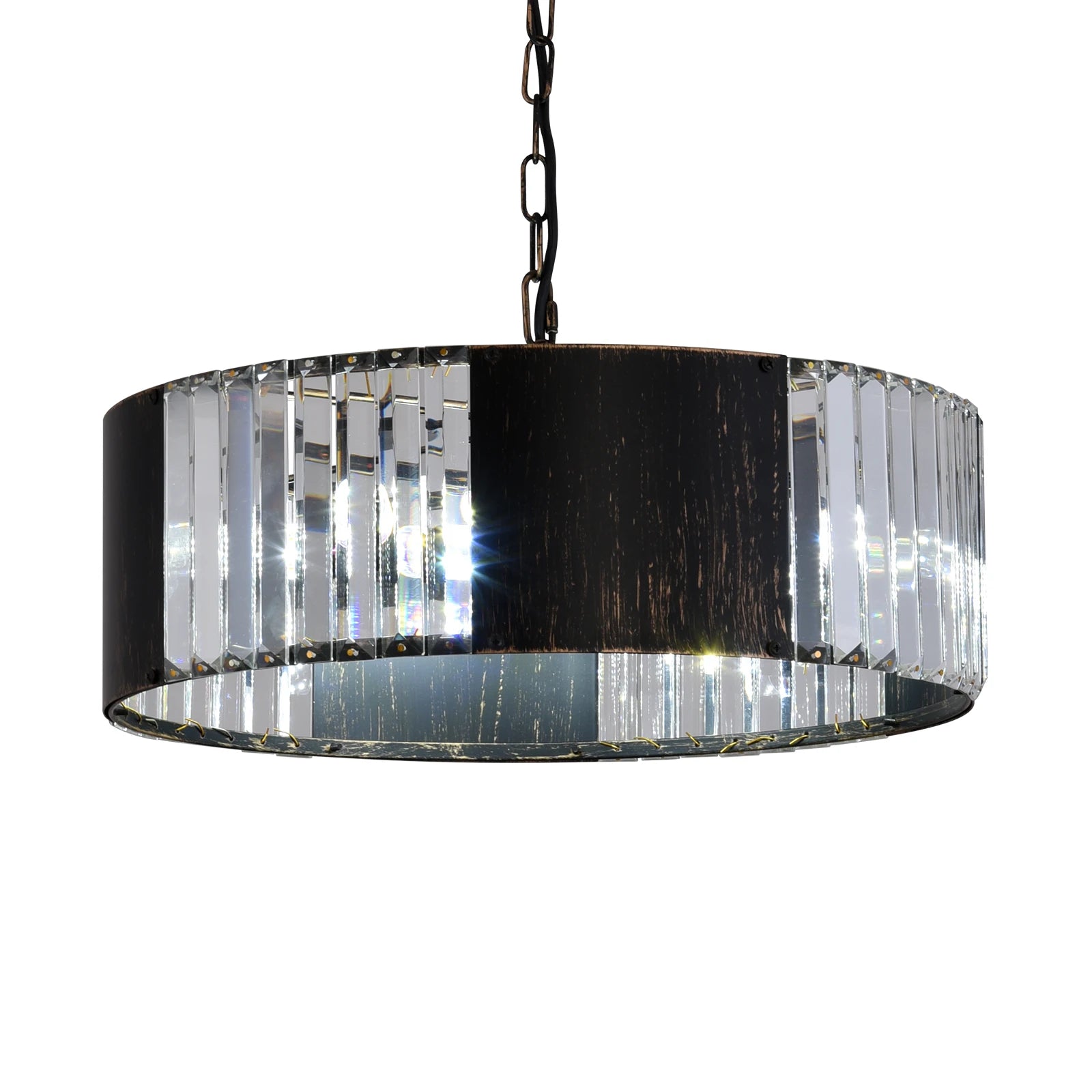 Luxury Black K9 Crystal Pendant Light