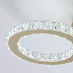 Luxury Gold Crystal Chandelier - Modern LED Bedroom Light
