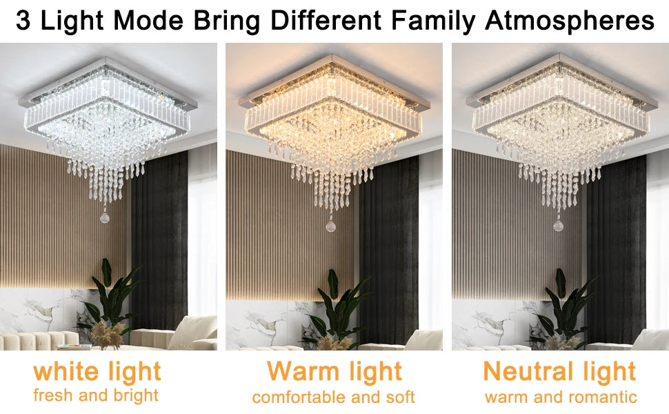 Luxury Rain Drop Crystal LED Pendant Light