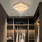 Luxury Rain Drop Crystal LED Pendant Light