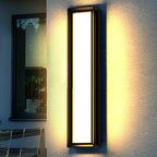 Contemporary Large Outdoor Sconces - 2-Pack