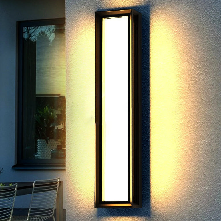 Contemporary Large Outdoor Sconces - 2-Pack